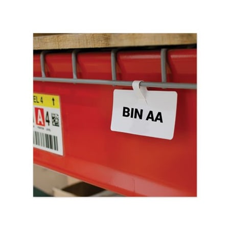 Clineprod C-Line, WIRE RACK SHELF TAG, SIDE LOAD, 3.5 X 1.5, WHITE, 10PK 87411